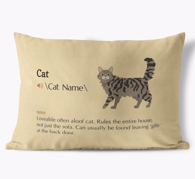 {breedCommonName} Definition: Personalized Soft Touch Pillow
